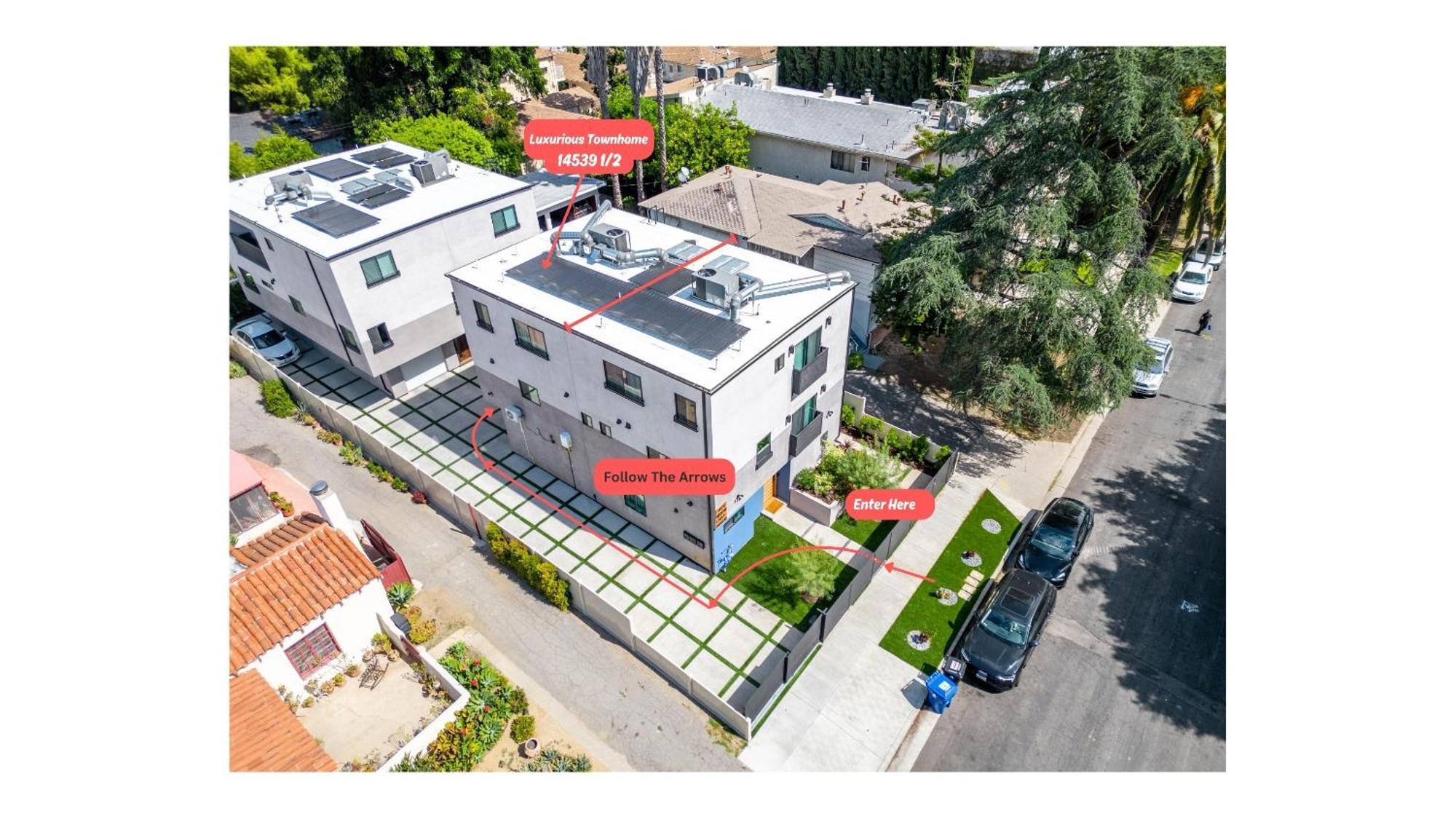 Luxurious Townhome W/3 Master Suites Gated Parking Los Angeles Exteriör bild